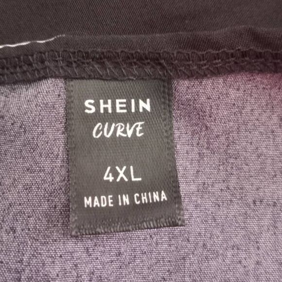 SHEIN BLACK & WHITE GRID PRINT JUMPSUIT SZ.4XL EUC - Picture 7 of 8